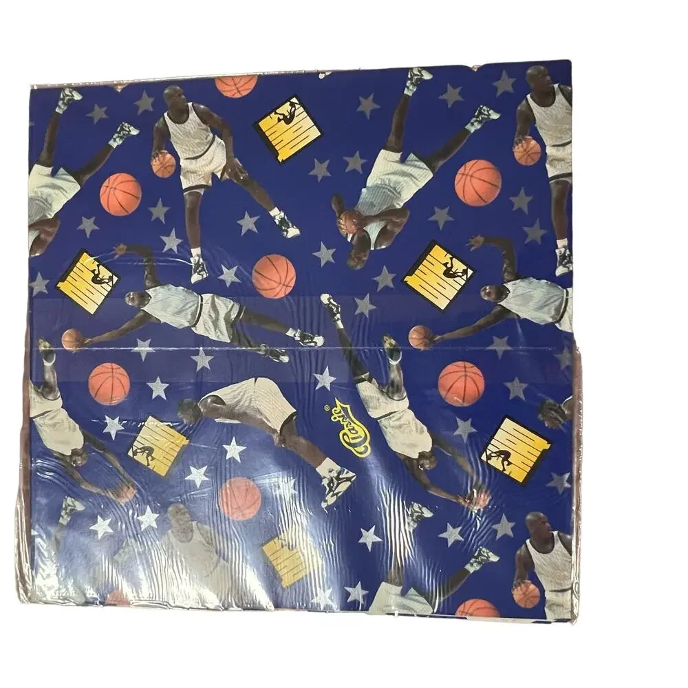 Vintage Shaquille O'Neal Shaq Wrapping Paper 1993 Hallmark 4 pks